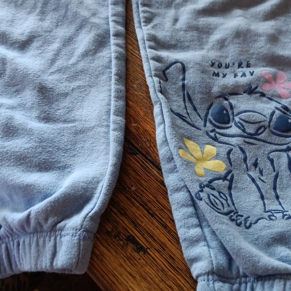 Stitch Themed Sweat Pants And Short Set